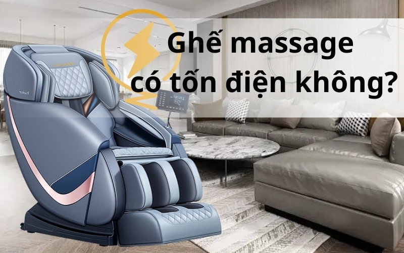 Ghế massage có tốn điện không