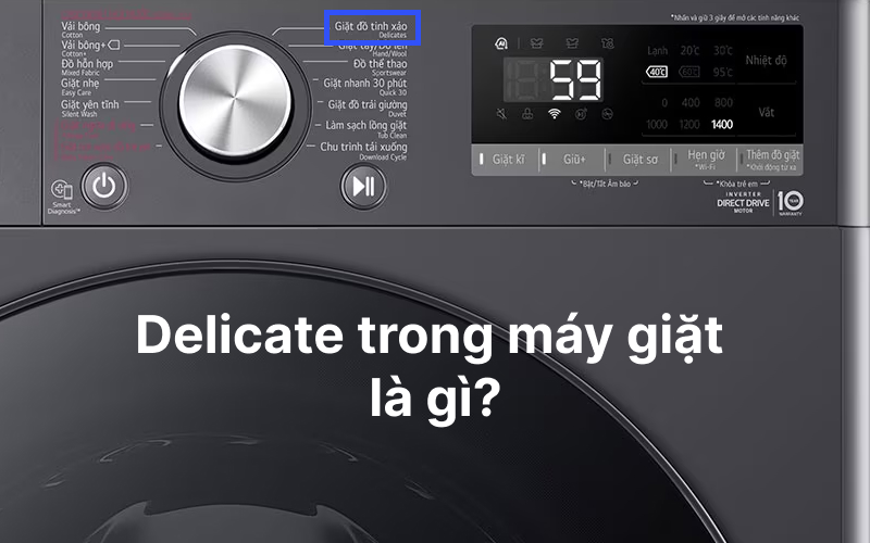 Delicate trong máy giặt là gì