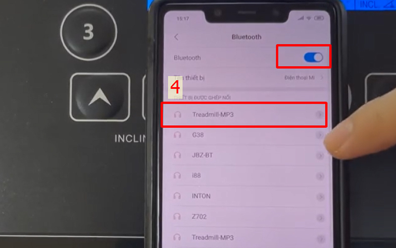 Cách kết nối bluetooth với ghế massage máy chạy bộ