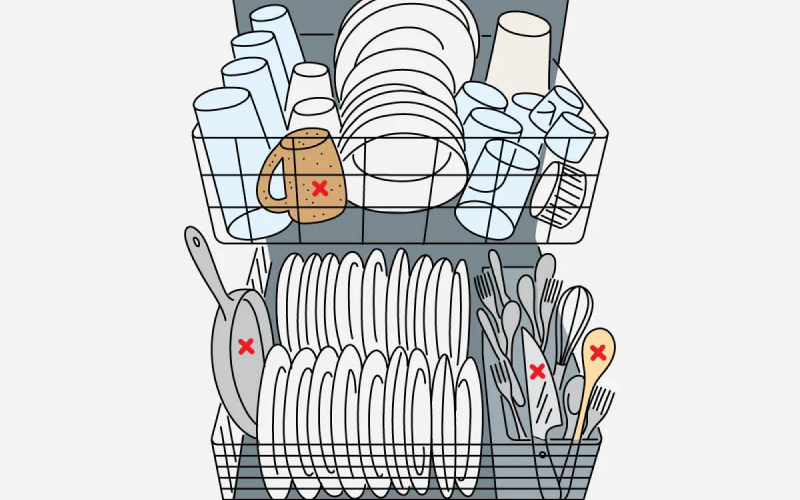 Cách xếp chén vào máy rửa chén