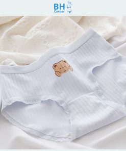 quần lót cotton nữ - quần lót nữ màu xanh
