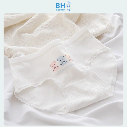 quần lót cotton nữ - quần lót nữ màu trắng