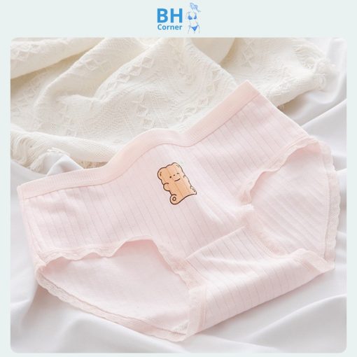 quần lót cotton nữ - quần lót nữ màu hồng