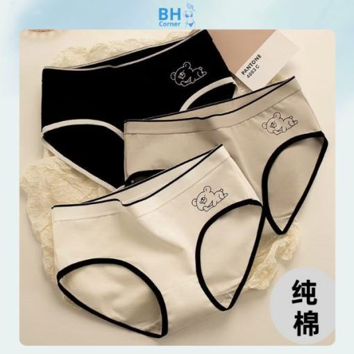 quần lót cotton nữ - quần lót nữ màu đen