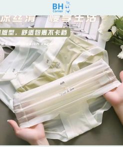 quần lót lụa băng - quần lót nữ bh11 - quần lót nữ màu trắng