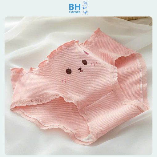 quần lót cotton nữ - quần lót nữ màu hồng