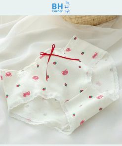 quần lót cotton nữ - quần lót nữ màu hồng