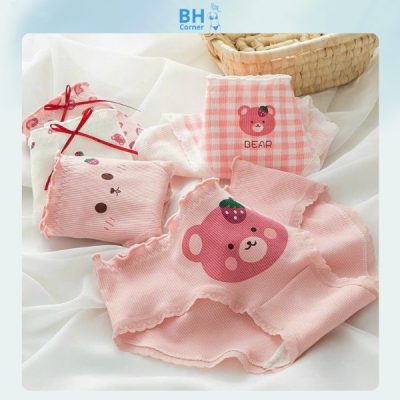 quần lót cotton nữ - quần lót nữ màu hồng