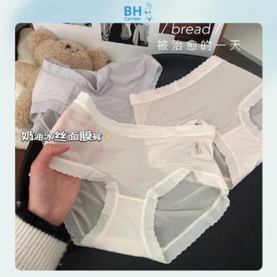 quần lót nữ - quần lót lụa băng - quần lót nữ màu trắng