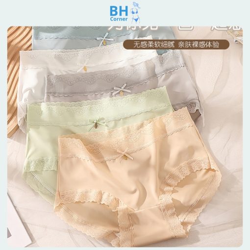 quần lót nữ - quần lót lụa băng - quần lót nữ màu xanh lá