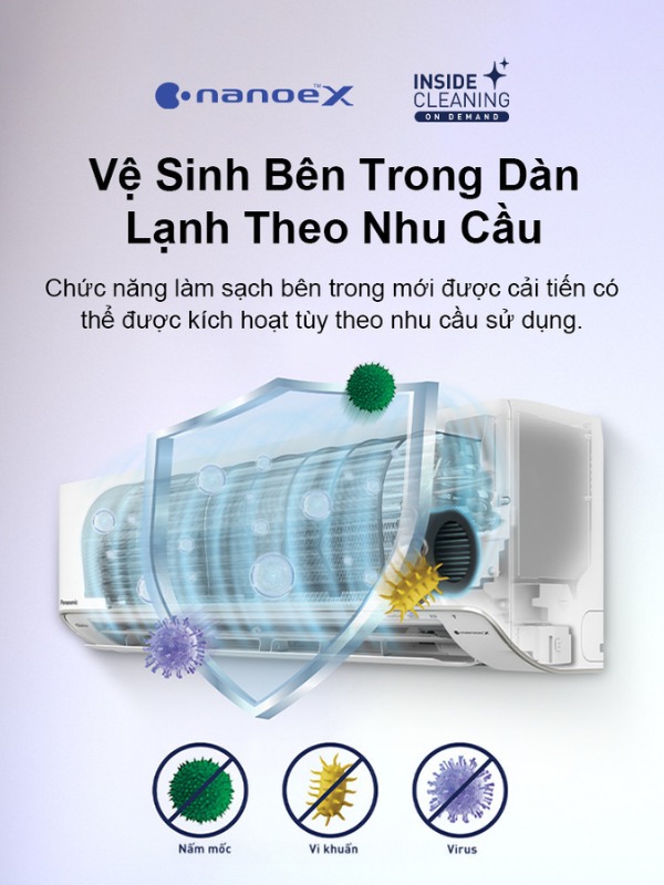 Máy lạnh Panasonic Inverter 1 HP CU/CS-XU9BKH-8