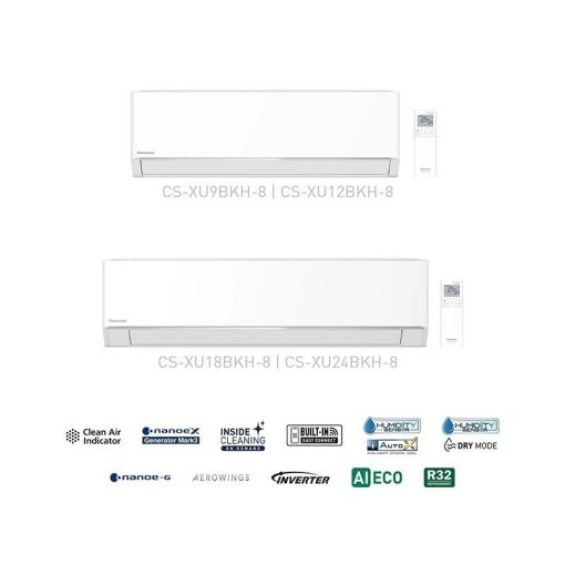 Máy lạnh Panasonic Inverter 1 HP CU/CS-XU9BKH-8