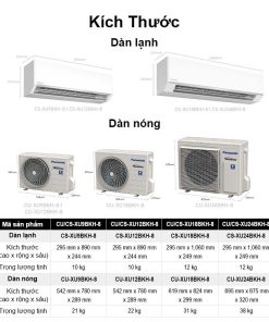 Máy lạnh Panasonic Inverter 1 HP CU/CS-XU9BKH-8