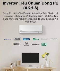 Máy lạnh Panasonic Inverter 1HP CU/CS-PU9AKH-8