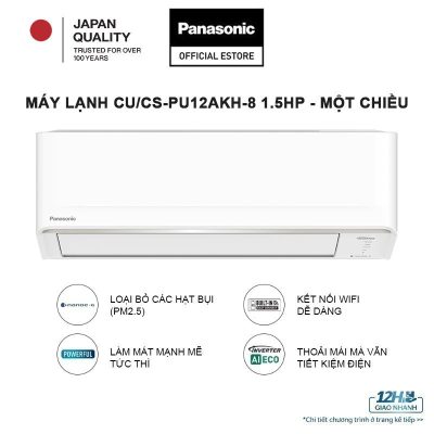 Máy lạnh Panasonic Inverter 1.5HP CU/CS-PU12AKH-8