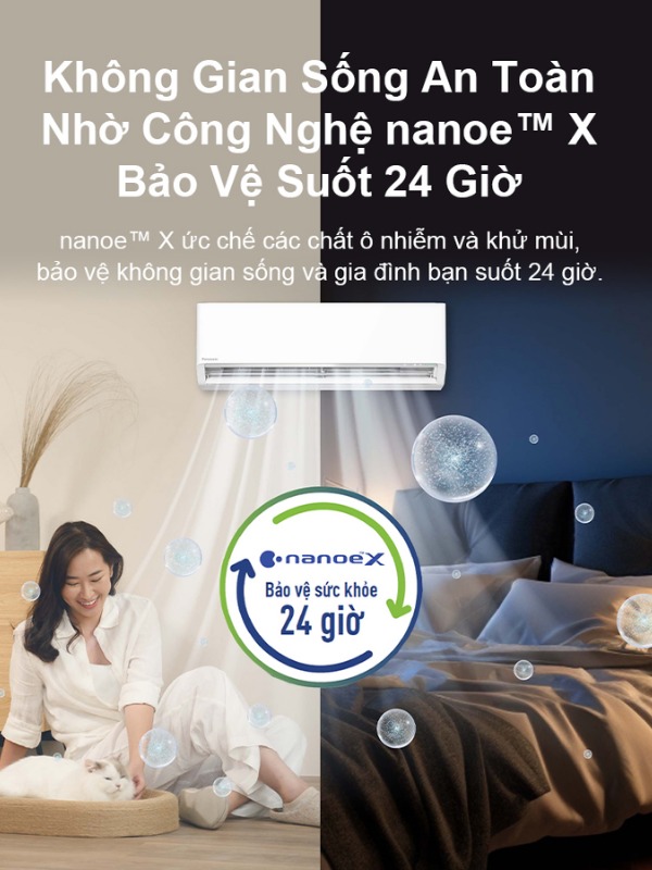 Máy lạnh Panasonic Inverter 1.5HP CU/CS-XZ12BKH-8