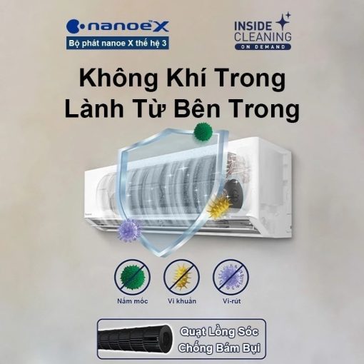 Máy lạnh Panasonic Inverter 1.5HP CU/CS-XZ12BKH-8