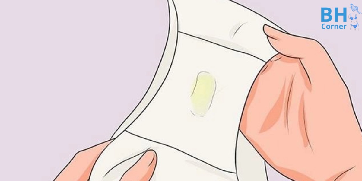 quần lót nữ dính chất nhờn