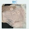 Quần lót lụa lưới, ren tim đáy cotton kháng khuẩn