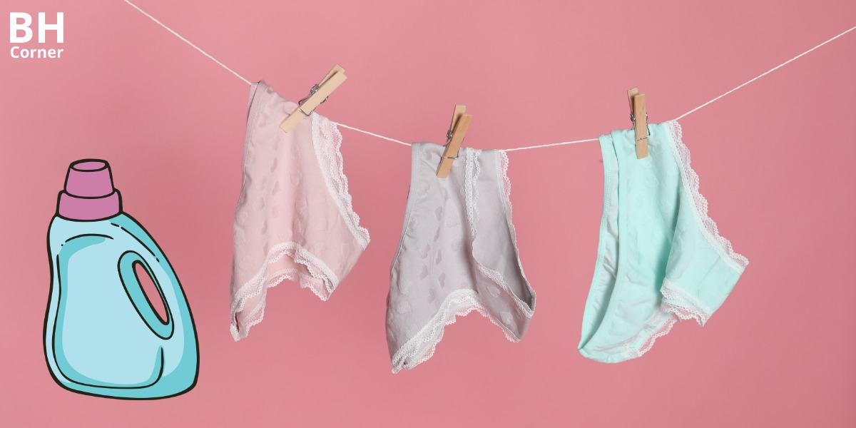 cách giặt quần lót bị nấm